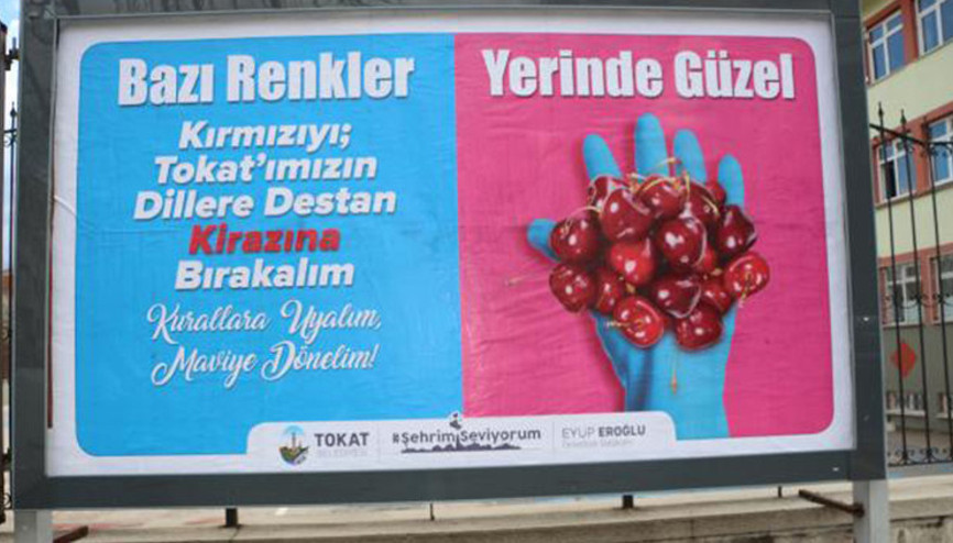 Kırmızı kategorideki Tokatta, mavi kampanyası