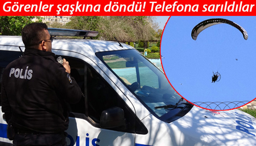 Adanada polis olaya el attı Havada alarm