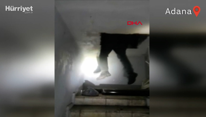 Kameradan baskını gördüler, terasta saklanırken yakalandılar