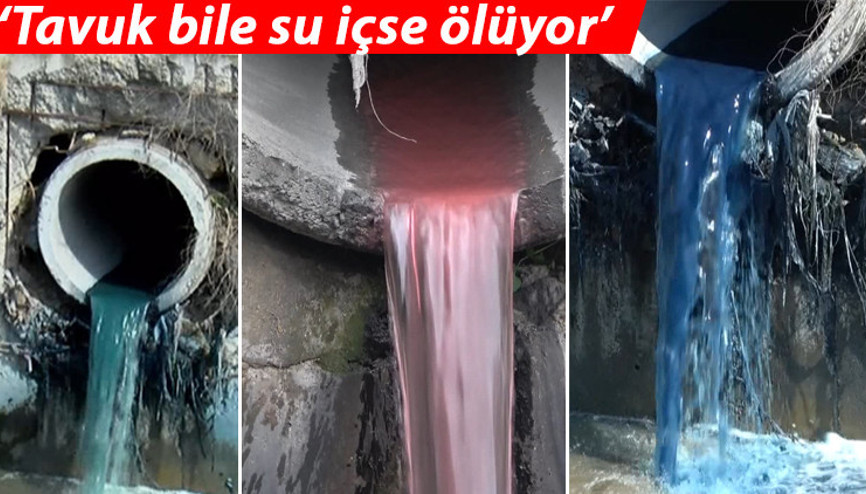 Haramiderede korkutan görüntü Dere gökkuşağına döndü
