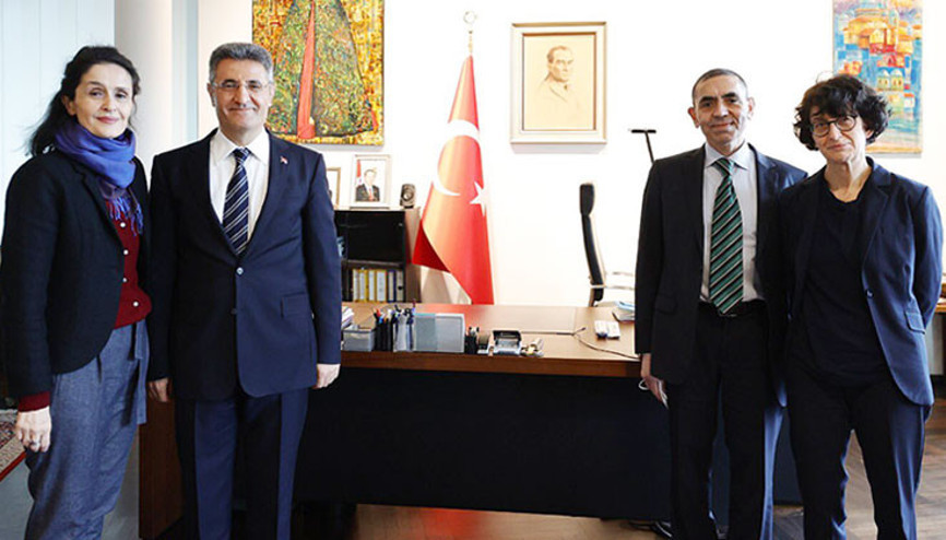 Prof. Dr. Şahin ve eşi, Büyükelçi Aydın’ı ziyaret etti