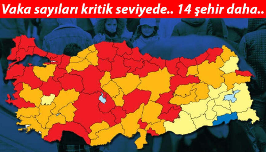 Hangi iller yüksek, hangi iller düşük riskli.. Fahrettin Koca son haftanın koronavirüs vakaları yükselen illeri açıkladı.. İşte il il risk haritası