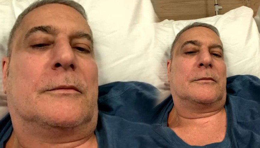 Mehmet Ali Erbil hastanede... 16 şişe serum alıyorum