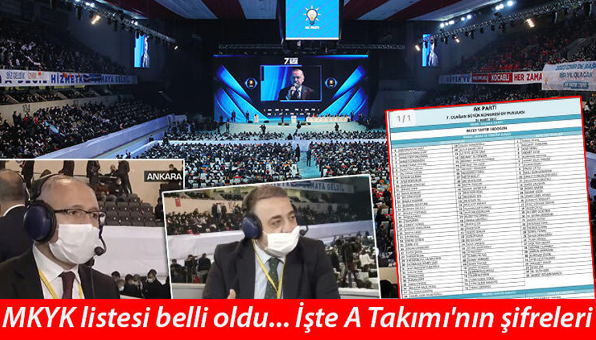 AK Parti MKYK listesi belli oldu