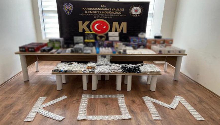 Kahramanmaraşta kaçakçılık operasyonu: 2 gözaltı