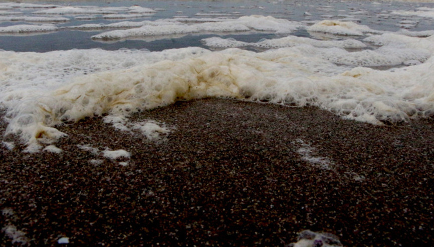 Karataş sahilinde tedirgin eden kirlilik