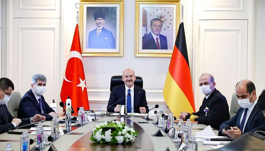 İçişleri Bakanı Soylu, Alman mevkidaşı ile video konferans aracılığıyla görüştü