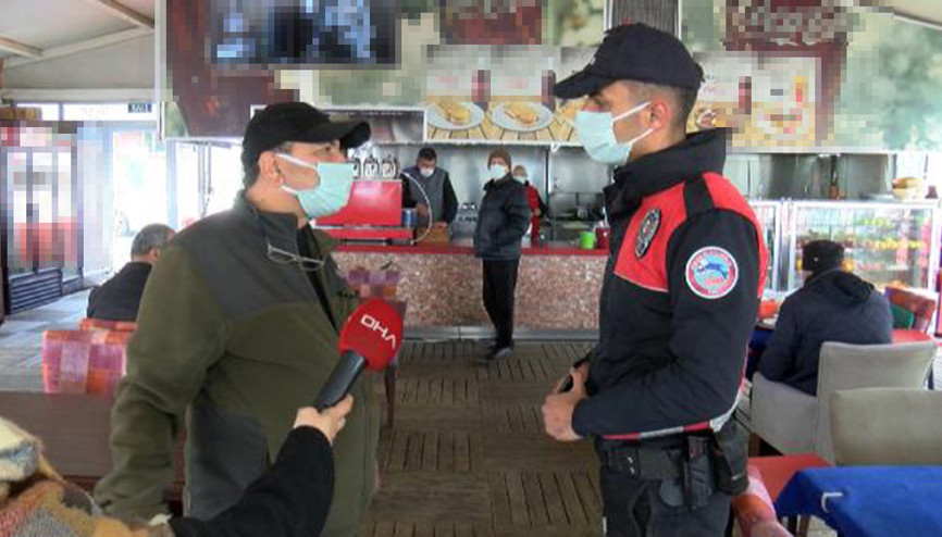 Yeşilköy Sahilinde kafe ve restoranlara koronavirüs denetimi