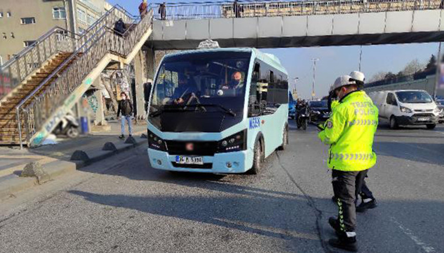 Kağıthanede toplu ulaşım araçlarında koronavirüs denetimi