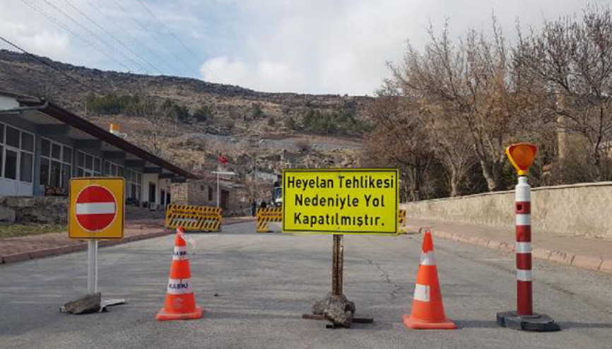 Kayseride heyelan riskine karşı 8 eve tahliye