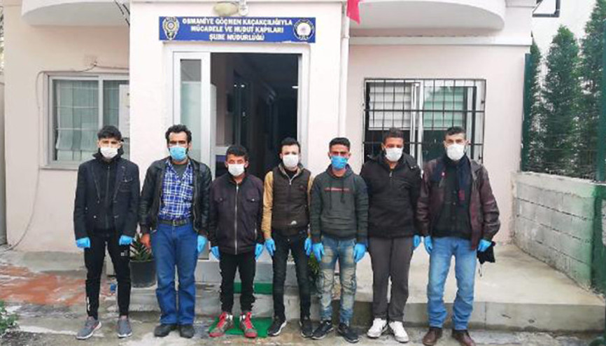 Osmaniye’de Suriye uyruklu 7 kaçak göçmen yakalandı