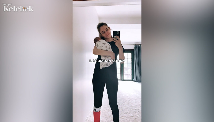 Berfunun doğum kiloları gitti Berfunun doğum kiloları gitti