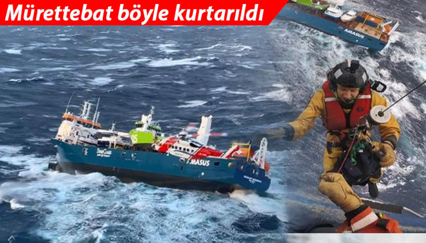 Ölümle burun buruna Mürettebat kılpayı kurtarıldı