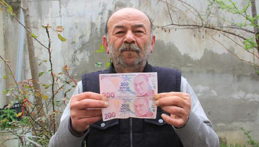 200 TLlik hatalı banknotu 55 bin liraya satışa çıkardı