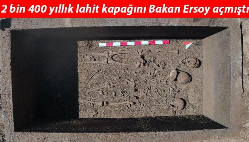 Lahit mezarda bulanan eserler arkeoloji dünyasına ışık tutacak