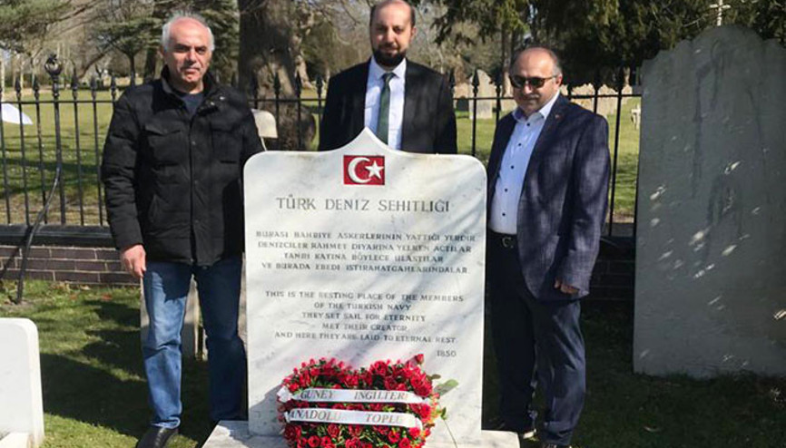 Portsmouth’ta Türk şehitler anıldı