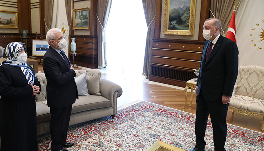 Cumhurbaşkanı Erdoğan, şehit Savcı Kirazın anne ve babasını kabul etti
