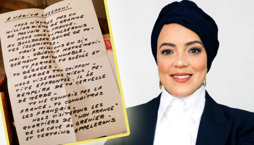 Fransa’da başörtülü gazeteciye ırkçı ölüm tehdidi
