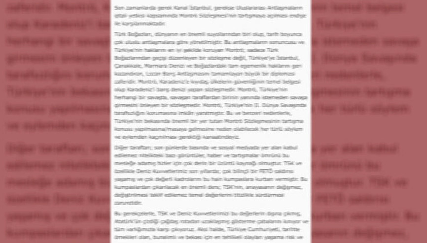Emekli amirallere aksi halde sorusu Emekli amirallere aksi halde sorusu