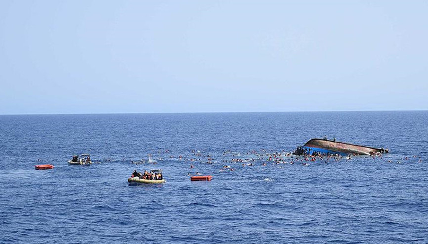 Cibutide göçmenleri taşıyan teknenin alabora olması sonucu 34 kişi öldü
