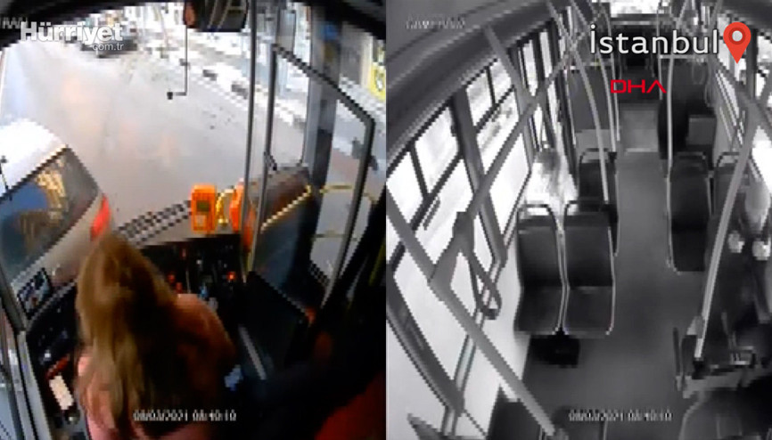 Telefona bakarken kaza yapmıştı, işine son verildi; kaza anı kamerada Telefona bakarken kaza yapmıştı, işine son verildi; kaza anı kamerada