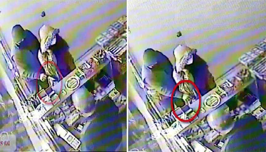 Gaziantepte yankesicilik şüphelisi kameradan yakalandı