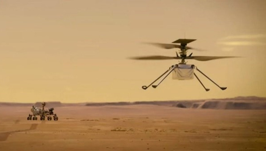 Bir başka gezegende helikopter uçurmak