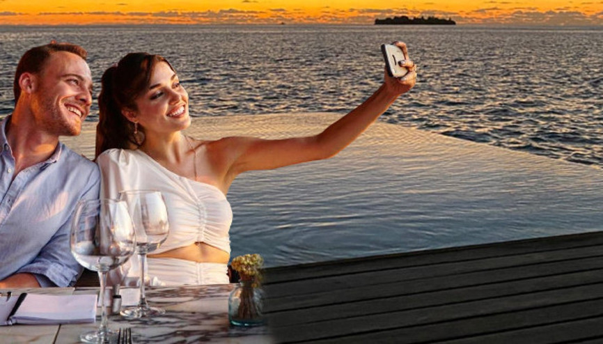 Hande Erçel ve Kerem Bürsinin Maldivlere gitti Kaçamak mı bedava tatil mi
