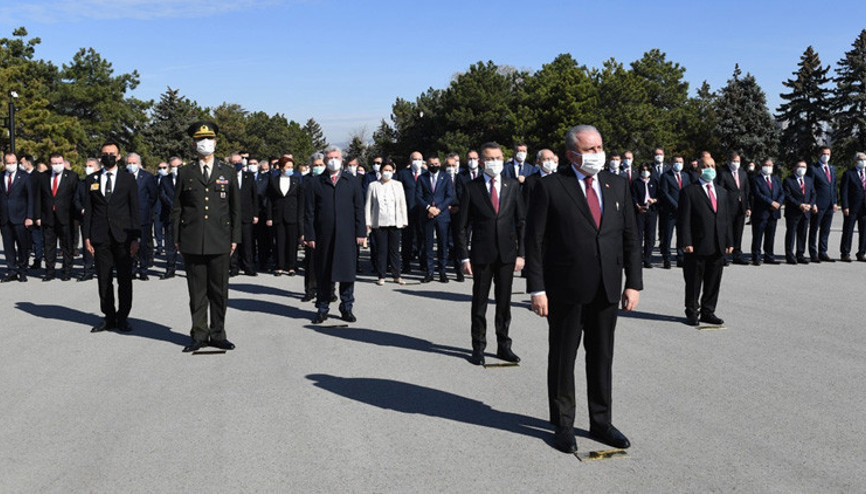 23 Nisan ve TBMMnin 101. açılış yıl dönümü kutlanıyor Meclis ve Anıtkabirde tören