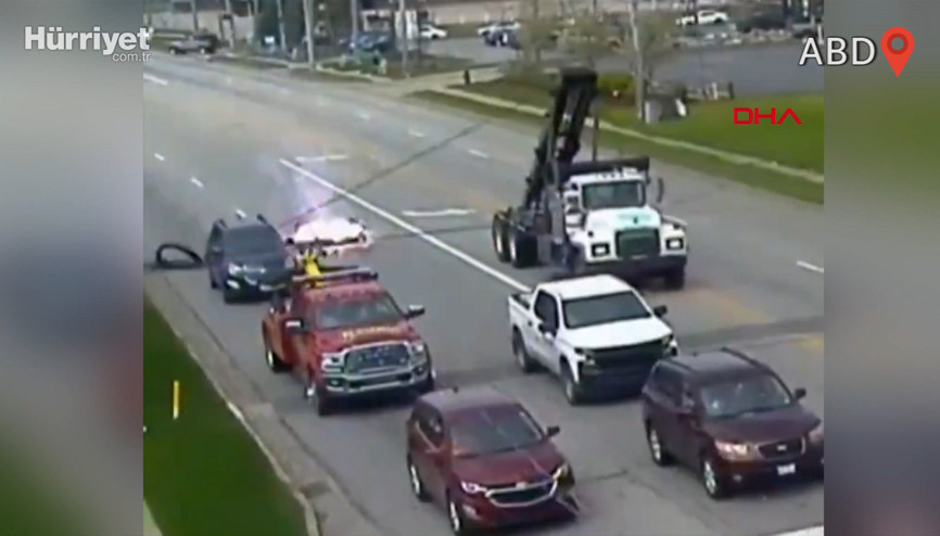 Gerilim filmlerini aratmayan olay Ölüme davetiye çıkaran anlar kamerada