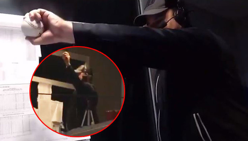 Beyzbol maçında inanılmaz olay Spiker topu tek eliyle yakaladı...