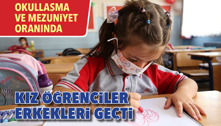 Okullaşma ve mezuniyet oranında kız öğrenciler erkekleri geçti