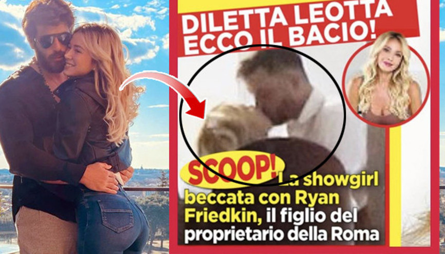 Her şey reklam mıydı... Can Yamanın sevgilisi Diletta Leotta iş insanı Ryan Friedkinle dudak dudağa