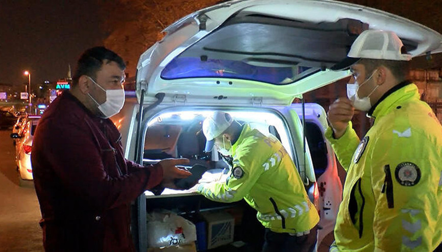 İstanbulda tam kapanmanın ilk gecesinde kullara uymayanlara ceza