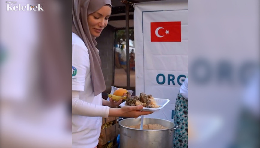 Gamze Özçelik Afrika ülkesi Mali’de iftar verdi