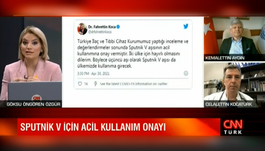 Sputnik V için acil kullanım onayı verildi