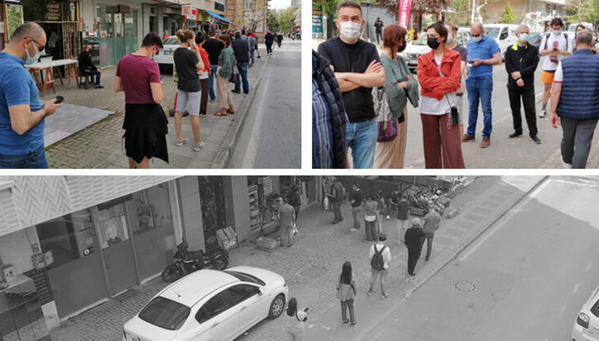 İstanbulda nöbetçi eczanelerin önünde kuyruk