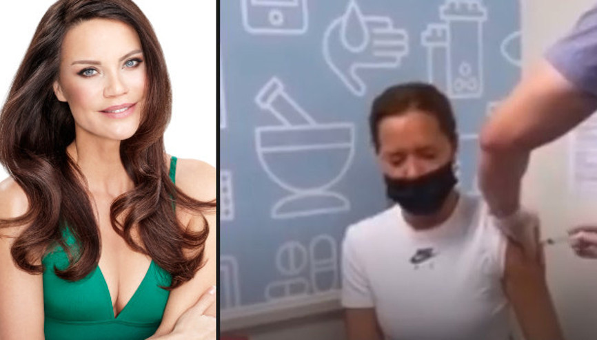Tepki gösterenlere cevap verdi Ebru Şallı, Los Angeles’a gidip aşı oldu