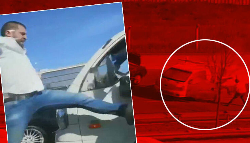 Beykozda trafikte yol verme kavgası; Önce tekme sonra yangın söndürme tüpüyle saldırdı