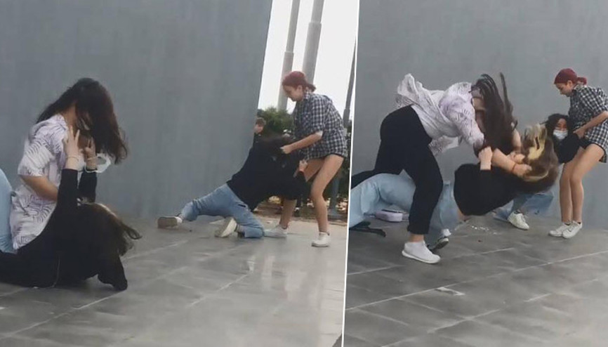 Fenomen olmak isteyen kızlar, kendilerinden küçük 2 kızı dövdü