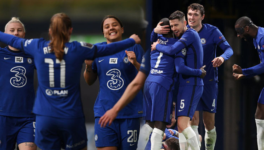 İstanbuldaki finale yükselen Chelsea tarihe geçti Hem kadın hem de erkek takımı...