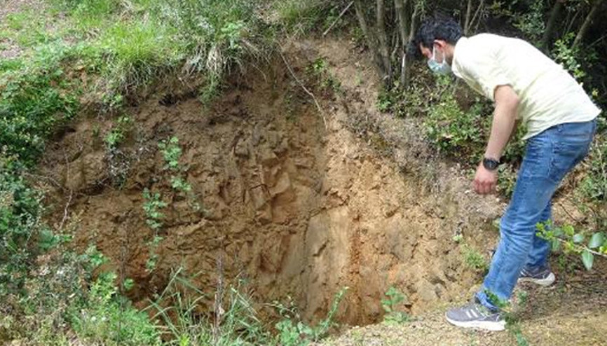 Sultangazideki ormanda inanılmaz görüntüler Defineciler devasa çukurlar açtı