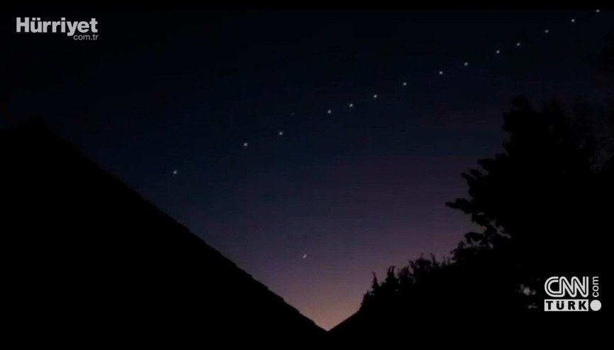 Elon Musk’s Starlink satellites spotted over Turkey’s skies