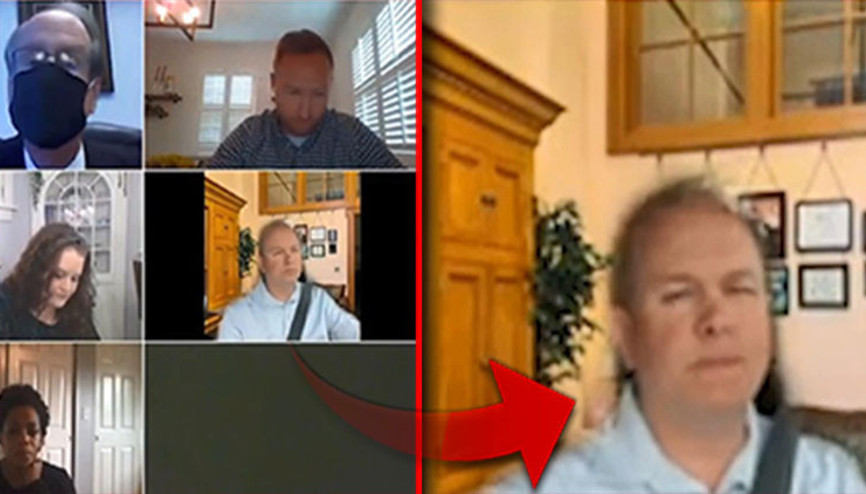 ABDli senatörden video konferansta şaşkına çeviren yöntem Başka çare yoktu