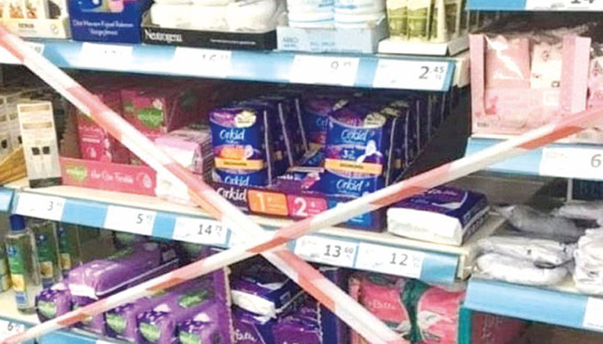 Marketlerde ped karmaşası