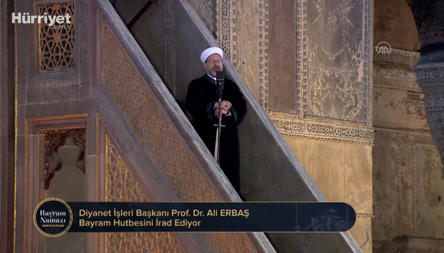 Diyanet İşleri Başkanı Ali Erbaş, Ramazan Bayramı Namazını kıldırdı Diyanet İşleri Başkanı Ali Erbaş, Ramazan Bayramı Namazını kıldırdı