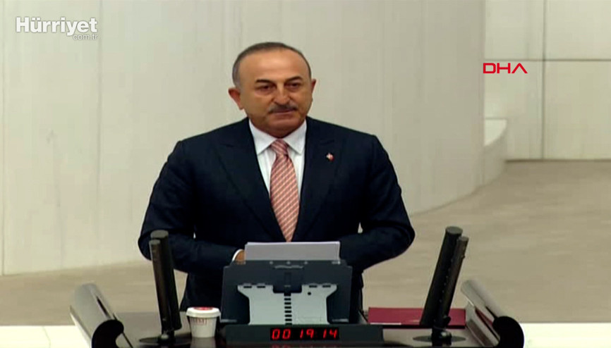 Dışişleri Bakanı Mevlüt Çavuşoğlu, mecliste açıklamalarda bulundu