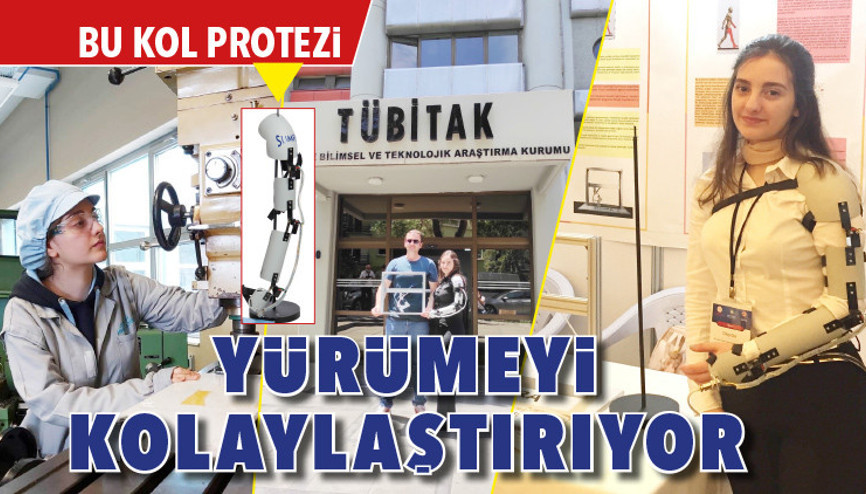 Bu kol protezi yürümeyi kolaylaştırıyor