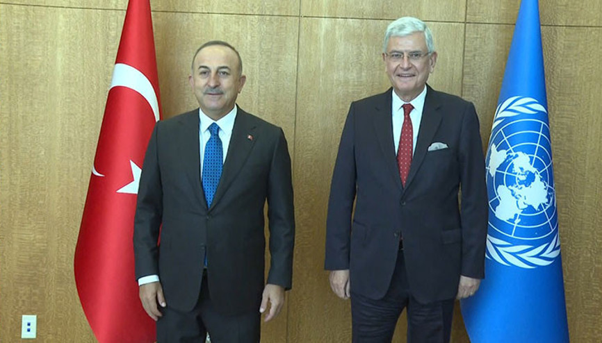 Bakan Çavuşoğlu BM 75. Genel Kurul Başkanı Bozkır ile görüştü