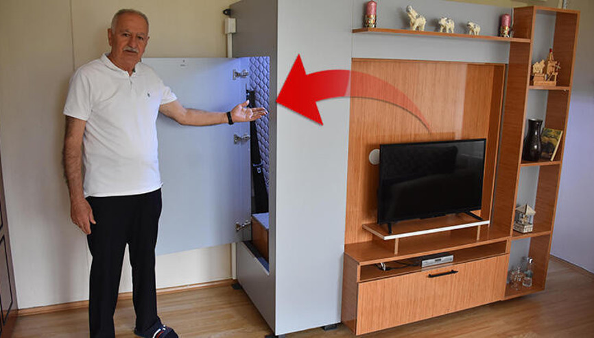 Deprem korkusuyla sığınak gibi kabin üretti